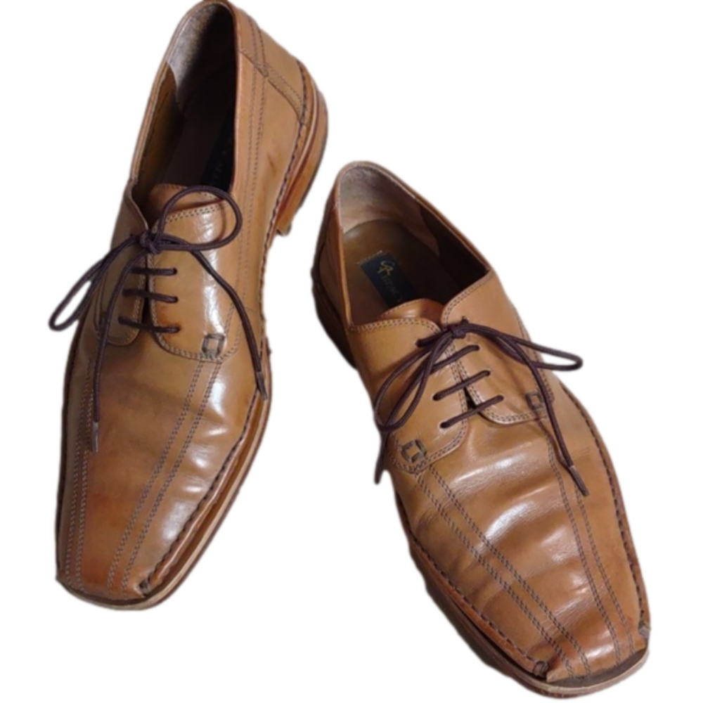 Stacy Adams Tan Lace Up Oxfords Size: 11